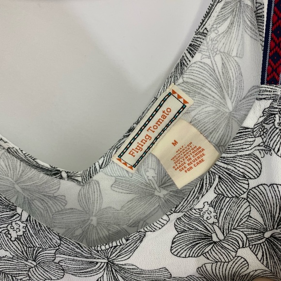 Flying Tomato Boho Tank with Pom Poms - Picture 3 of 6